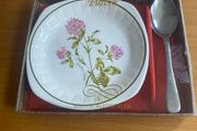 Royal Worcester Palissy dish with a spoon in original box