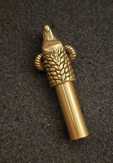 Ram head whistle/ brass