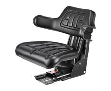 Universal Forklift Seat, Waterproof Tractor Suspension Seat with Adjustable Back, Secure Tractor Seat with Micro Switch, Widely Compatible Seat for Skid Loader Bulldozer