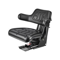 Universal Forklift Seat, Waterproof Tractor Suspension Seat with Adjustable Back, Secure Tractor Seat with Micro Switch, Widely Compatible Seat for Skid Loader Bulldozer