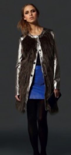 Urbancode London coat Genuine leather& faux fur New with tags