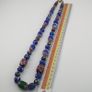 Vintage Venetian Style Mix Thousand Eyes & Chevron Glass Beads Necklace Image 5