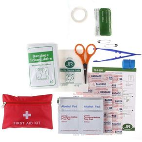 63 Pcs / Set First Aid Energency Kit Car Home Medical Bag Travel Outdoor Sports