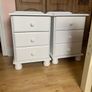 2 white bedside lockers Image 4