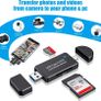 SD Card Reader, 3.0 Micro SD Card Reader & USB C Card Reader Memory Card Reader OTG SD Adapter for SDXC, SDHC, MMC, TF RS-MMC Micro SD and UHS-I Cards with Windows Smartphone Computer Laptop etc Image 5