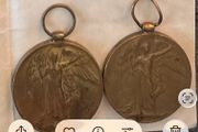 2 Original Named WWI Victory Medals Sherwood Foresters and Army Cyclist Corps