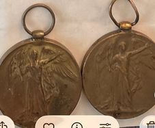 2 Original Named WWI Victory Medals Sherwood Foresters and Army Cyclist Corps