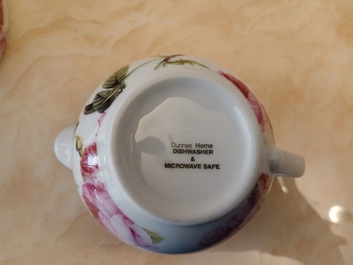 222 Fifth Fine Bone China Floral Dinner Set + Matching Mugs & Accessories