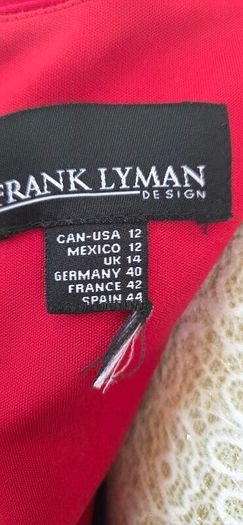 Frank Lyman Red Bodycon Occasion Dress UK 14