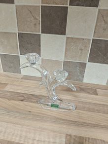 Duiske Crystal Double Candle Holder