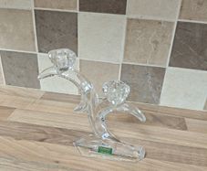 Duiske Crystal Double Candle Holder