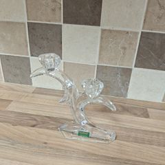 Duiske Crystal Double Candle Holder
