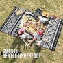 Waterproof Outdoor Rug, Anti-slip Reversible UV Resistant Garden Rugs, Easy Cleaning Carpet Patio Area Rugs for Camping, Deck, Beach, Picnic, Backyard (240 x 300 cm, Black & White) Image 6