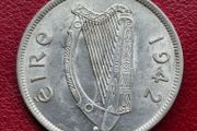 Ireland 1942 Excellent Silver Half Crown Coin