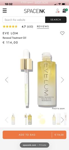 New EVE LOM Renewal Treatment Oil 30ml
