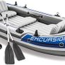 5 Man Excursion Inflatable Boat Set with Aluminium Oars and Pump Image 4