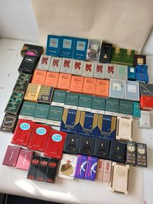 70 Vintage Sample Perfume and Cologne Bottles (unused)