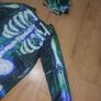 Brand New x2 Piece Skeleton Costume - Mask & Overall - Size - 5-6 Years Image 3