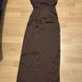 Brown satin dress Image 6