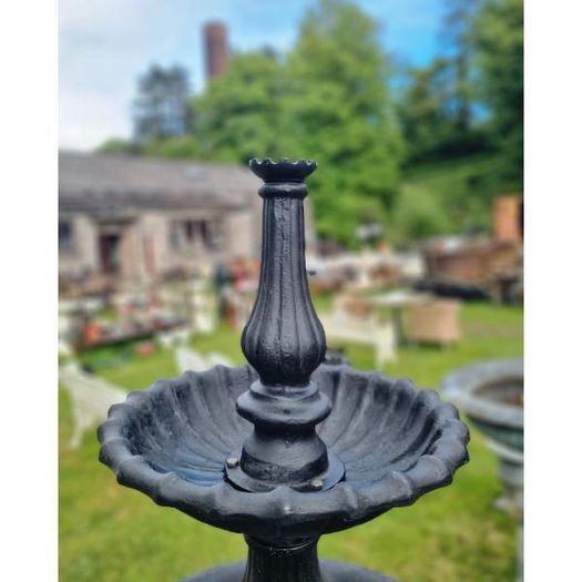 Three Tier Fountain Cast Iron Black CH R 5700