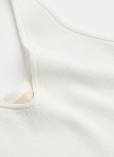 H&M Trend White Knitted Vest Top XS