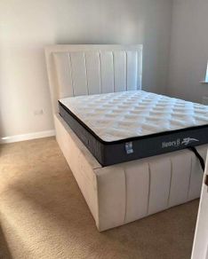Plush Upholstered Bed Frame Single, Double & King Sizes