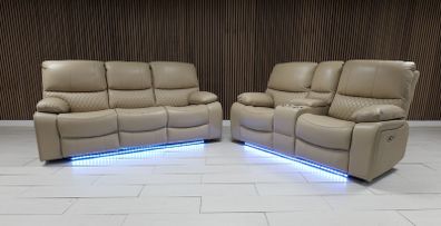 Rita Plus Electric Leather Recliner Sofa Set