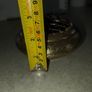 Vintage Brass Flower Frog Vase with Lid | Fragrance Flower Arrangement Pot | Trinket Bowl Image 4