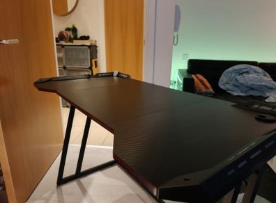 Desk with RGB - for gaming/office - 120x65cm