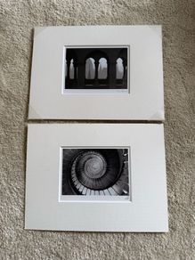 Pair of IKEA black and white prints