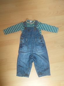Next baby  Dungarees and t-shirt