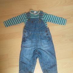 Next baby  Dungarees and t-shirt