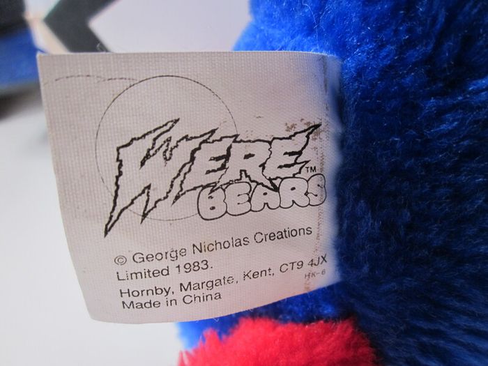 Vintage Plush Were Bear Fang  1983