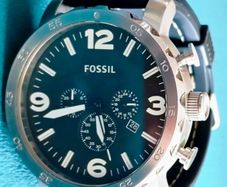 Fossil Nate Chronograph Black Dial