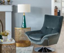 Swivel armchair
