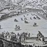 3 Matthaus Merian Antique Battle Engravings  17th Century Framed Set Image 9