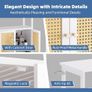 Bamboo Cabinet, Bathroom Storage Cabinet with Rattan Doors, Freestanding Floor Cupboard Image 5