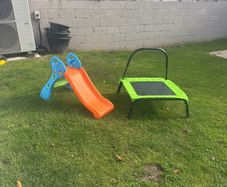 Trampoline and slide bundle
