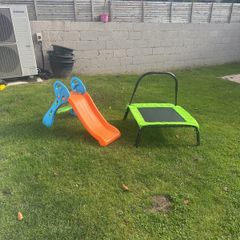 Trampoline and slide bundle