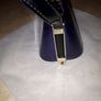 Navy Patent PEACH Handbag Image 6
