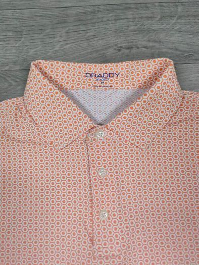 B Daddy Sport Patterned Golf Polo Shirt Mens M/L