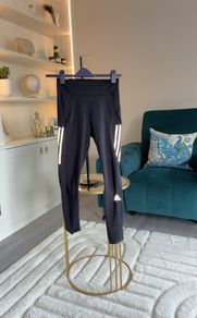 Ladies Black Adidas 7/8 Running Leggings
