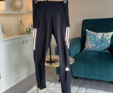 Ladies Black Adidas 7/8 Running Leggings