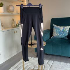 Ladies Black Adidas 7/8 Running Leggings