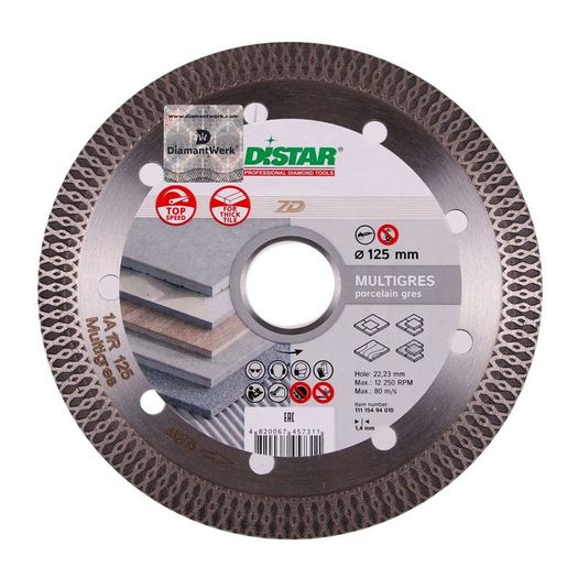 Distar 1A1R Multigres Diamond Cutting Disc 115mm