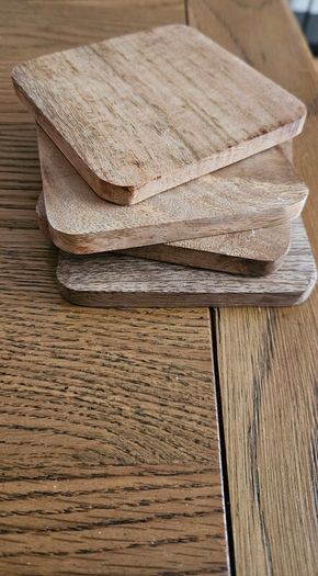 Wooden Coasters set of 4