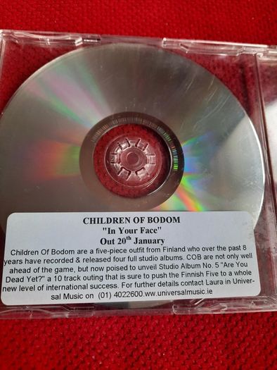 Children Of Bodom : In Your Face Promo CD (Fully Autographed)