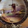 Antique fine Japanese porcelain, 5 bowl plates hand painted with liquid gold in Japan in the 1930s Image 5