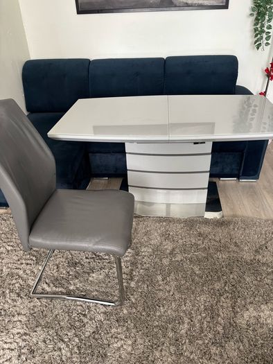Table + 2 Chairs  Grey