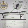 MAGNOOS Matador Doorway Pull Up Chin Up Bar Folding Frame Image 7